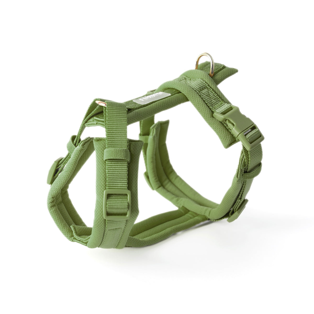 Arnés acolchado para perro, verde