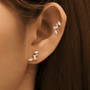 Celestial Cluster Cubic Zirconia Earrings, photo 5