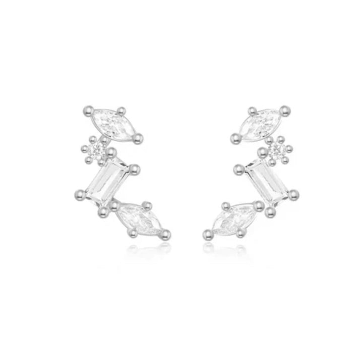 Celestial Cluster Cubic Zirconia Earrings, photo 2