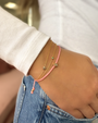 Pulsera Fortune infantil de corazón y diamante en oro de 14K, foto 5