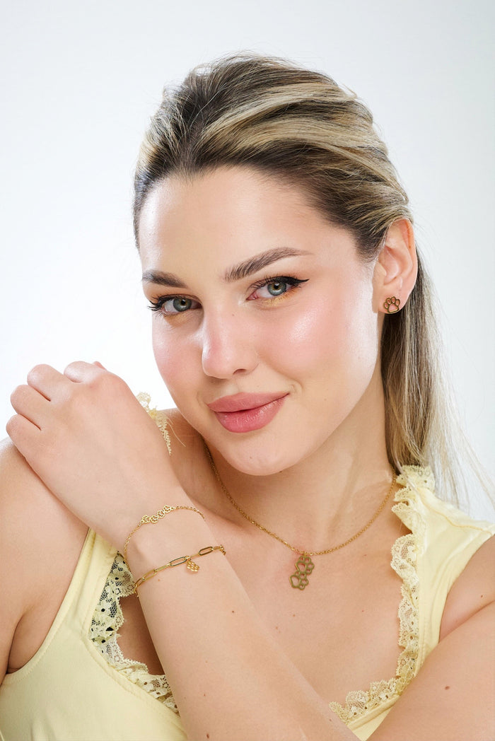 Pulsera delicada de eslabones con huella LoyalPrint, foto 4