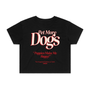 Pet More Dogs Crop Tee in puppies black