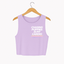 Chasing Puppies Is My Cardio Crop Tank in lilac