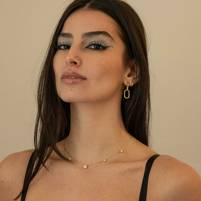 Circle Gem Cubic Zirconia Necklace, photo 1