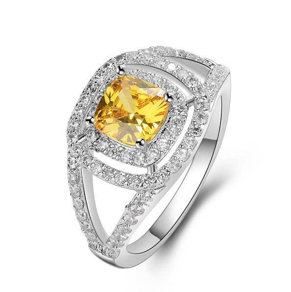 Anillo de citrino con acentos de cristal Oasis, foto 1