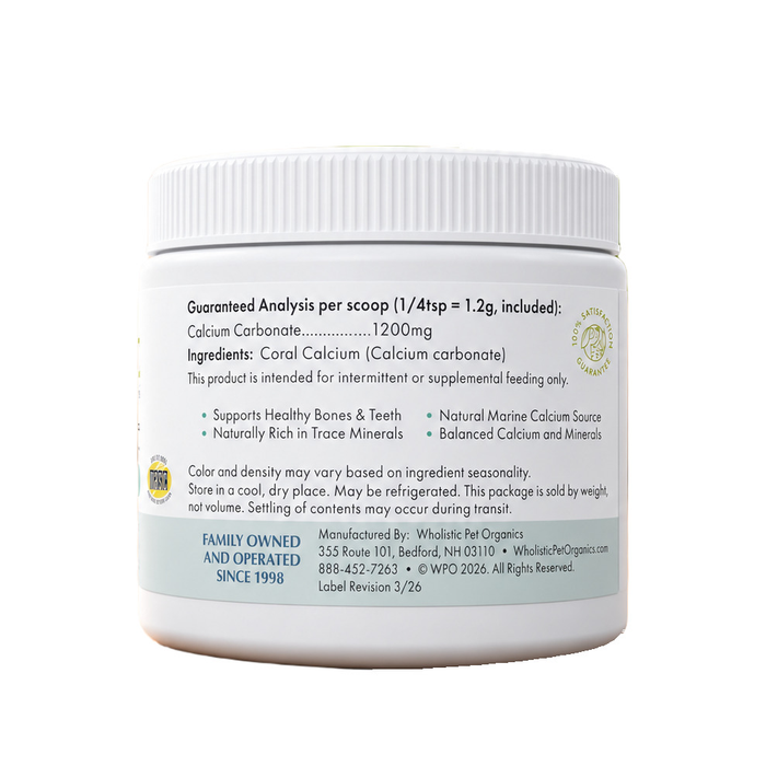 Calcium Support, calcio de coral en polvo para perro y gato, foto 2