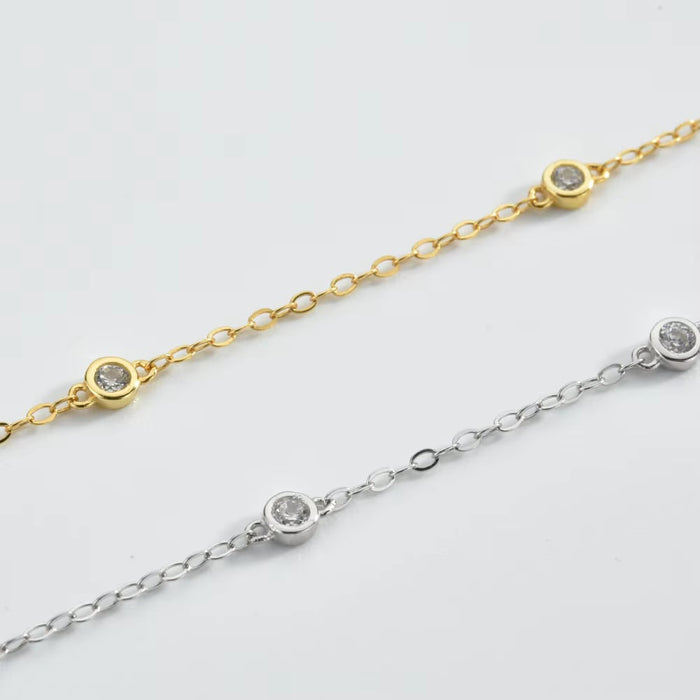 Cosmic Halo Bezel Cubic Zirconia Bracelet, photo 7