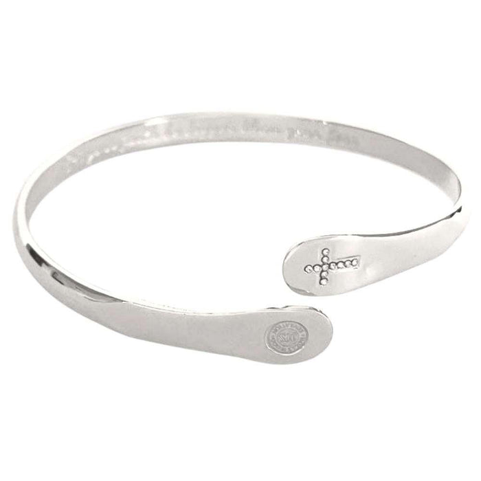 Let Your Faith Be Bigger Than Your Fear Cross Engraved Cuff, photo 13