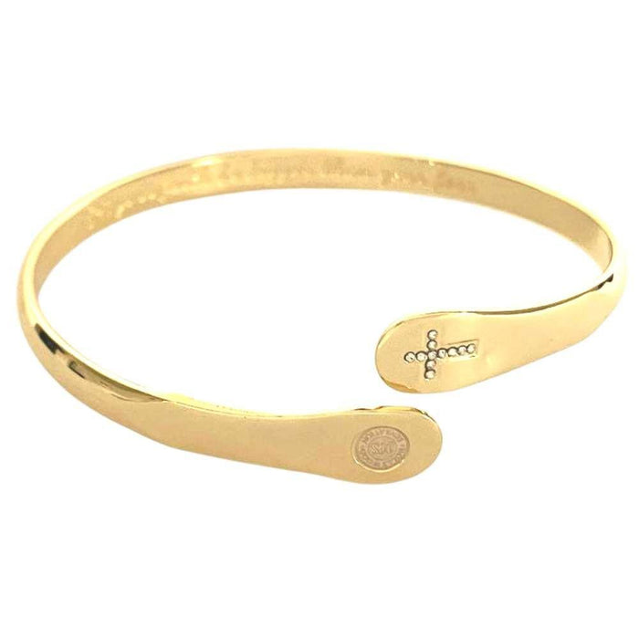 Let Your Faith Be Bigger Than Your Fear Cross Engraved Cuff, photo 14