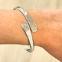 Let Your Faith Be Bigger Than Your Fear Cross Engraved Cuff, photo 17