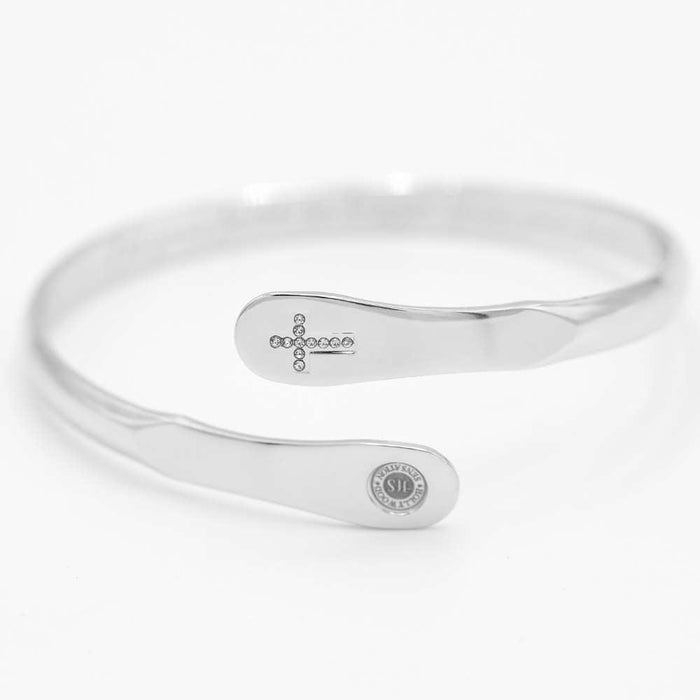 Let Your Faith Be Bigger Than Your Fear Cross Engraved Cuff, photo 9