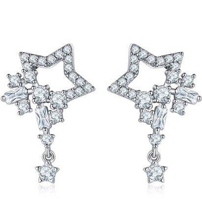 Crystal Star Dangle Earrings, photo 2