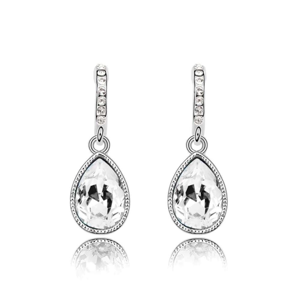 Pear Cut Teardrop Dangle Earrings, photo 1