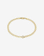 14K Gold Pear Bezel Diamond Cuban Link Bracelet, photo 1