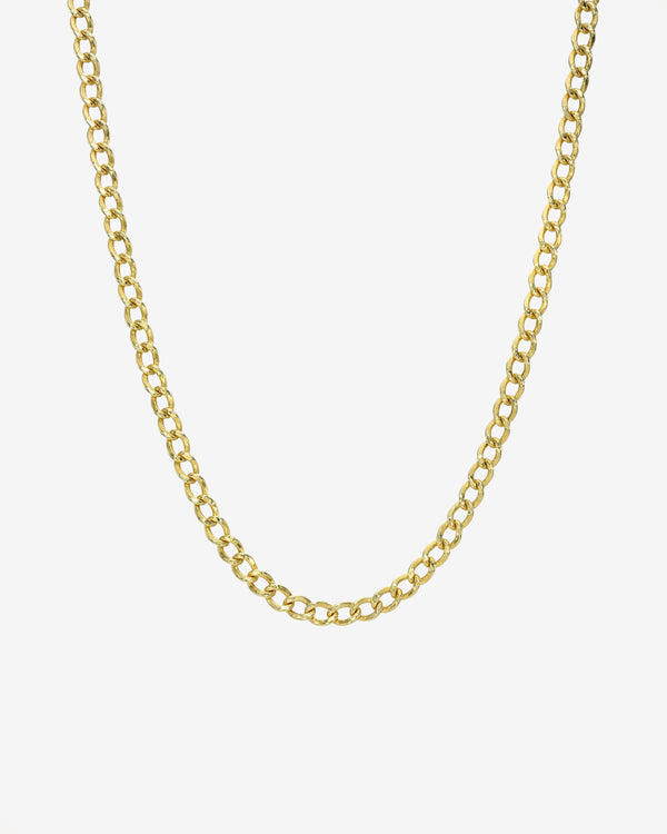 Gargantilla de cadena cubana en oro de 14K, foto 1