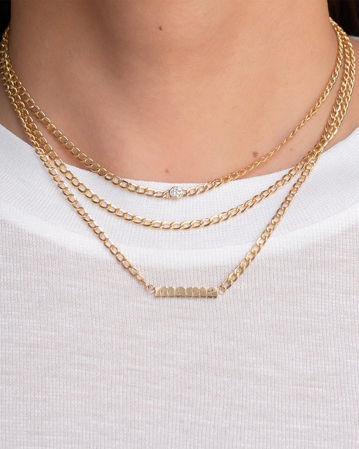 14K Gold Cuban Link Choker, photo 2