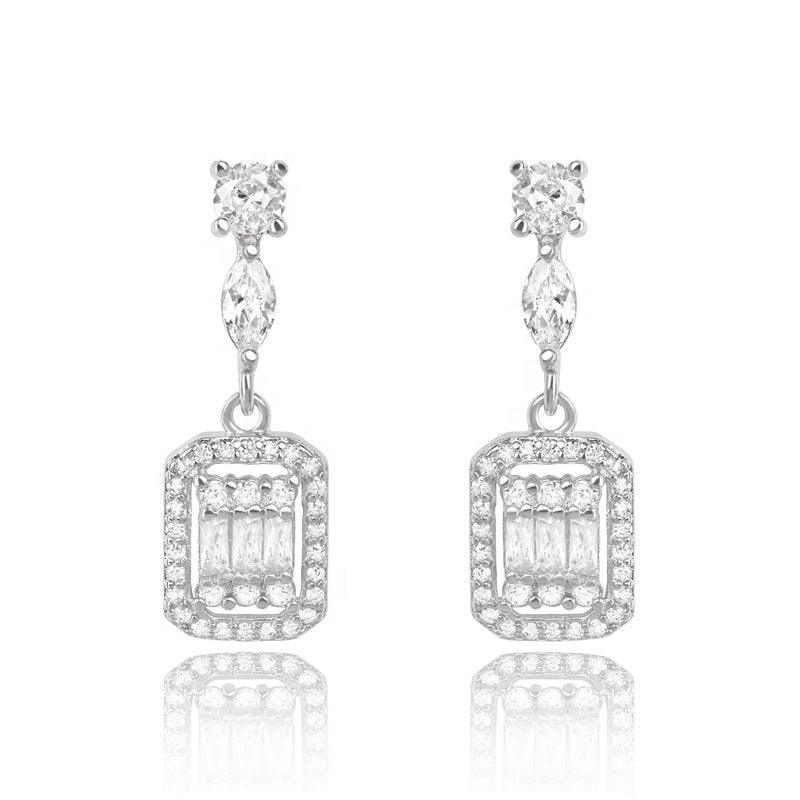 Cubic Zirconia Drop Earrings, photo 1