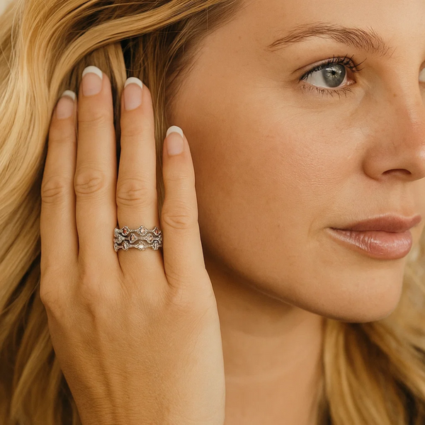 Multicolor Cubic Zirconia Ring, photo 2