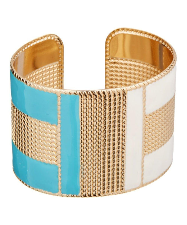Brazalete ancho geométrico Cleo, foto 2