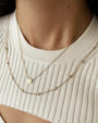 14K Gold Diamond Flower Necklace, photo 5
