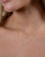 Collar de estrella de David abierta con diamantes en oro de 14K, foto 2