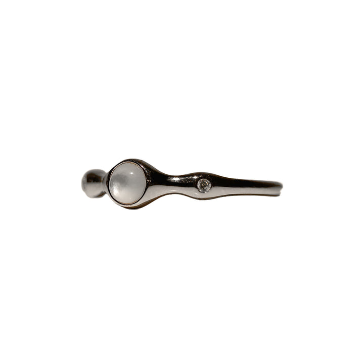 Anillo Silvie con piedra de luna, foto 3