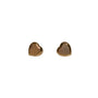 Aretes de botón de corazón de madreperla, foto 3