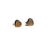 Mother of Pearl Heart Stud Earrings