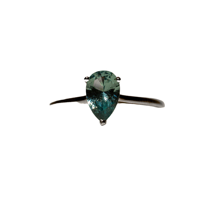 Drop Centerstone Cubic Zirconia Ring, photo 3