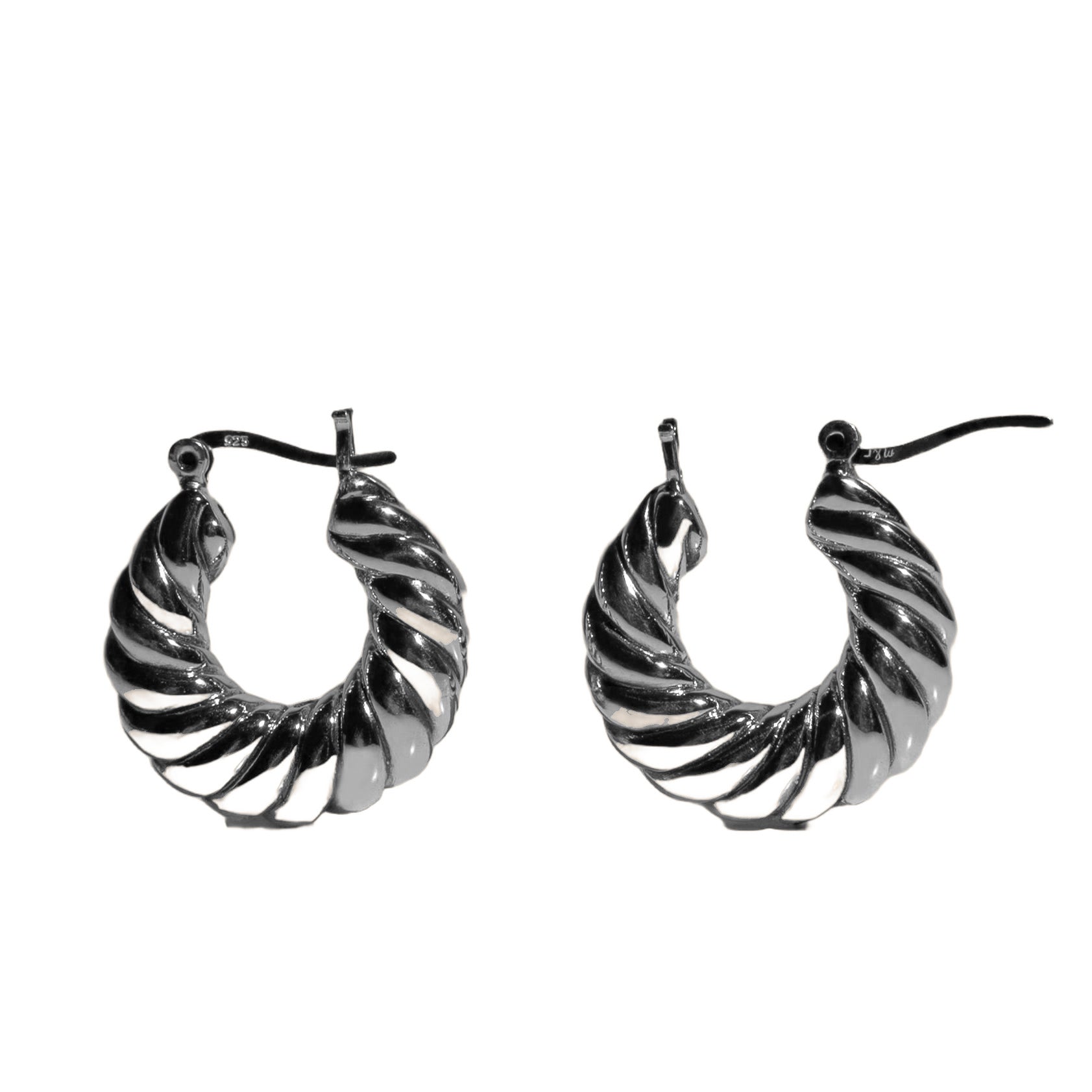 Aretes de aro Croissant, foto 1