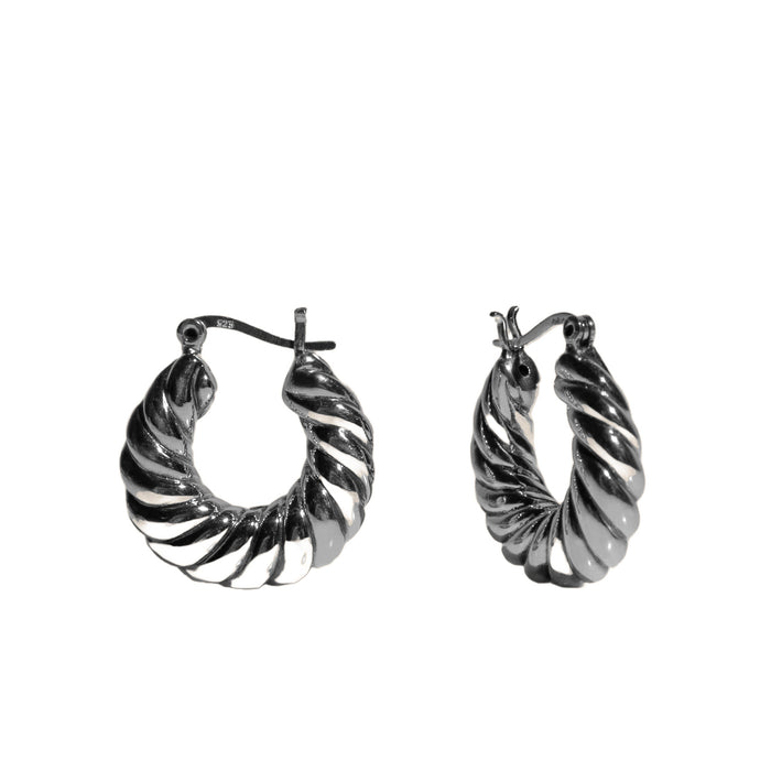 Aretes de aro Croissant, foto 3