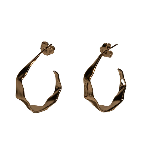 Men's Hammered Hoop Earrings, photo 1