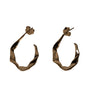 Men's Hammered Hoop Earrings, photo 1