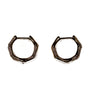 Aretes de aro Angular Gem con zirconia cúbica, foto 3
