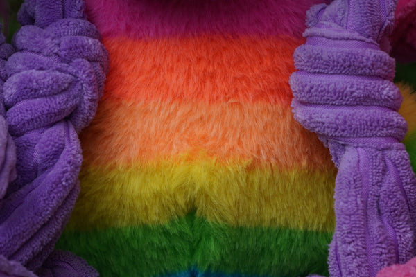 Rainbow Unicorn Knottie Plush Dog Toy, photo 2