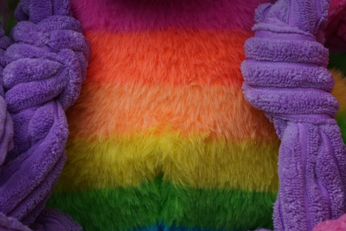 Rainbow Unicorn Knottie Plush Dog Toy, photo 2