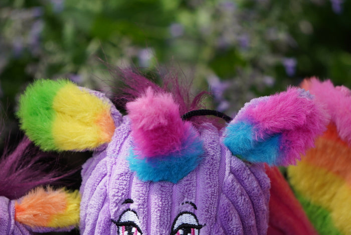 Rainbow Unicorn Knottie Plush Dog Toy, photo 3