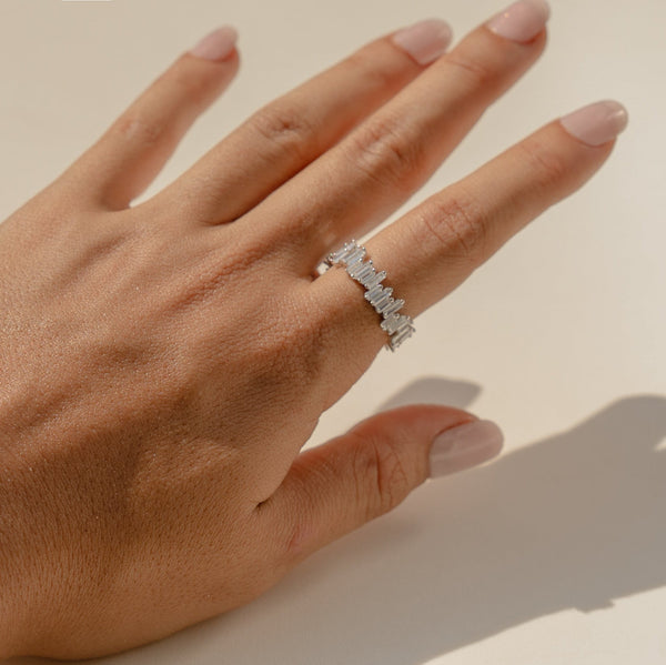 Full-Circle Baguette Cubic Zirconia Ring, photo 2