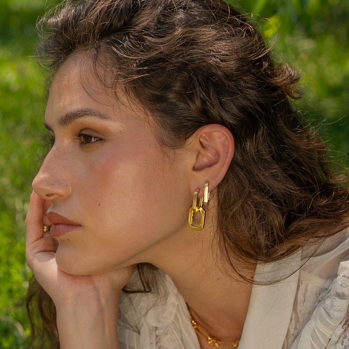 Geo Hoop Earrings, photo 2
