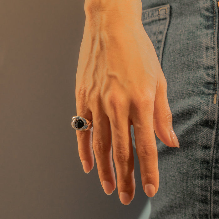 Men's Orbital Black Onyx Ring, photo 2