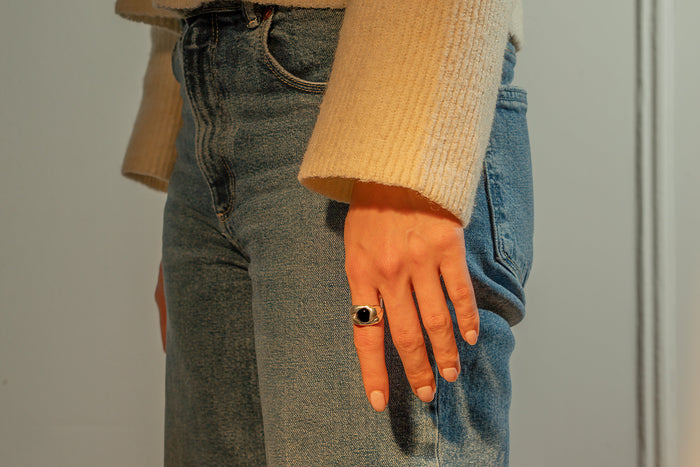 Men's Orbital Black Onyx Ring, photo 6