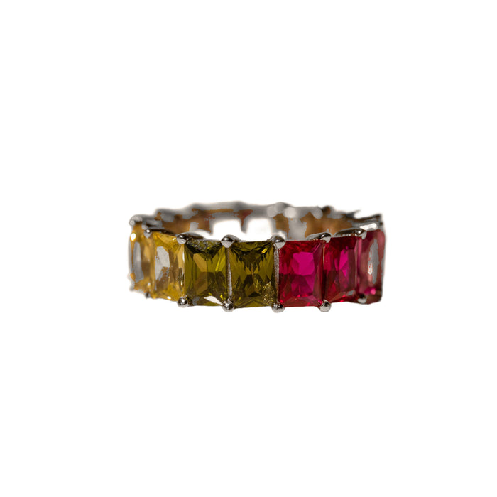 Baguette Cut Cubic Zirconia Eternity Ring, photo 2