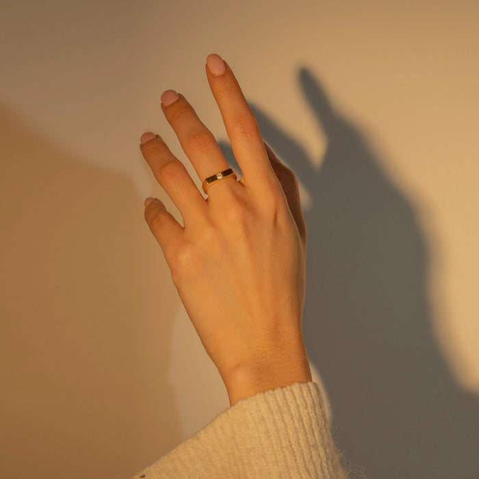 Agathe Cubic Zirconia Adjustable Ring, photo 4