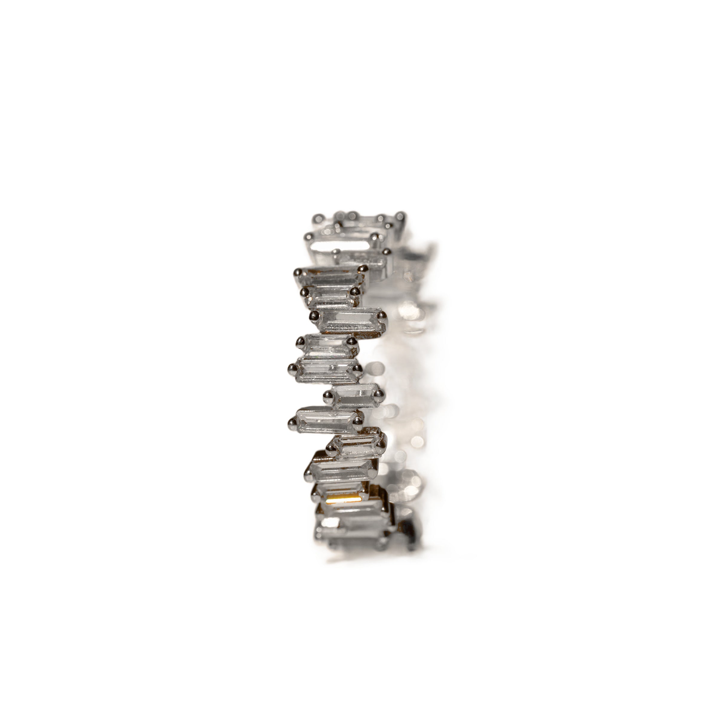 Full-Circle Baguette Cubic Zirconia Ring, photo 1