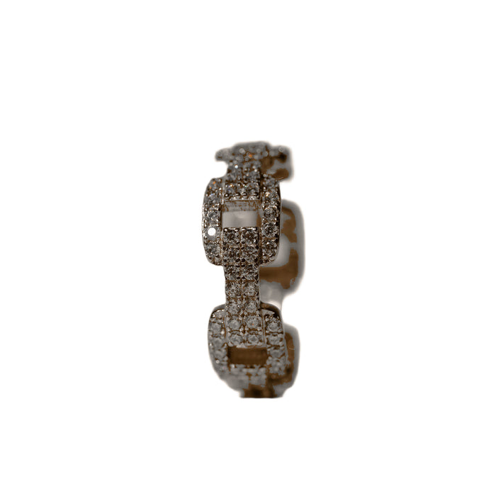 Bold Chain Cubic Zirconia Ring, photo 3
