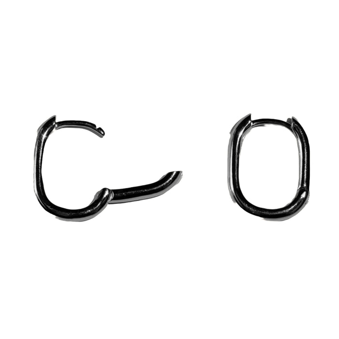 Rounded Square Hoop Earrings, photo 3