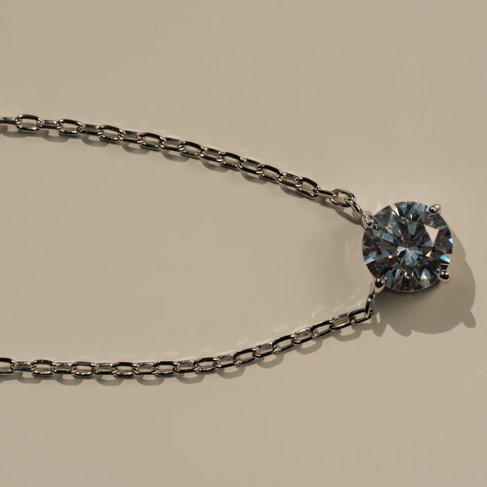 Circle Gem Cubic Zirconia Necklace, photo 8