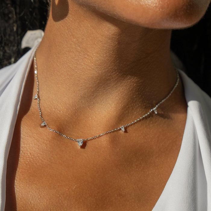Triangle Gem Cubic Zirconia Necklace, photo 1