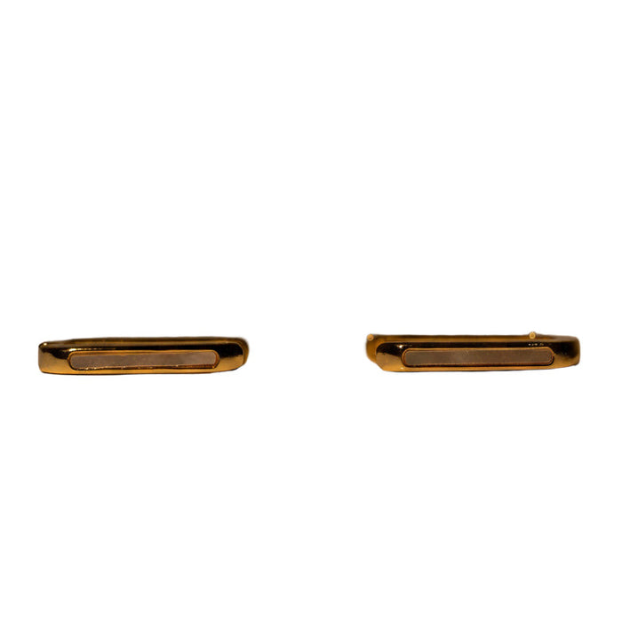 Men's Mini Square Mother of Pearl Hoop Earrings, photo 3