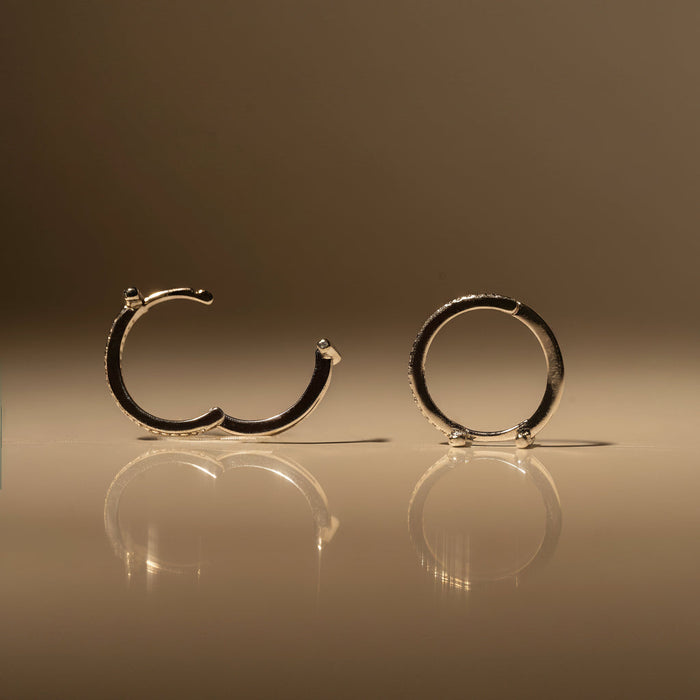 Aretes de aro Taylor con zirconias cúbicas, foto 3